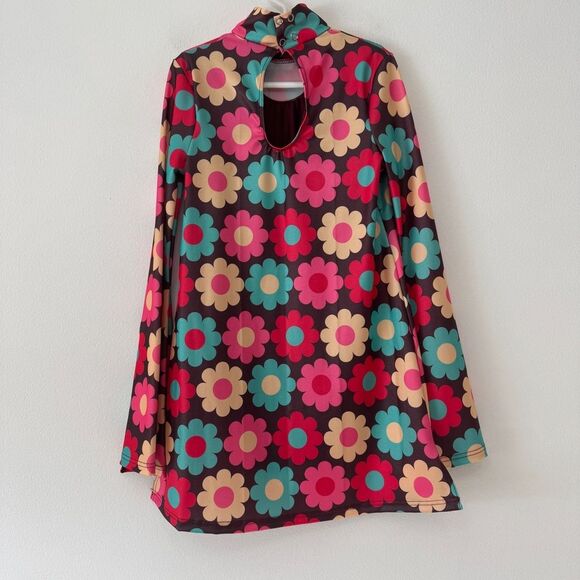 Weissman Boogie Shoes Multi Floral Hippie Dance Costume Size MC (10/12) - Picture 3 of 13